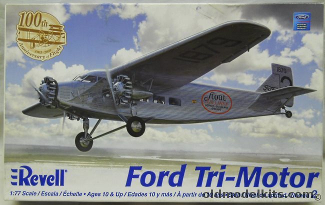 Revell 1/77 Ford Tri-Motor - Stout Airlines / Transcontinental Air Transport Maddux / Rapid Air Lines, 85-5246 plastic model kit